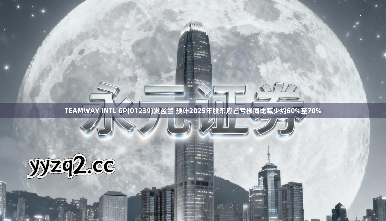 TEAMWAY INTL GP(01239)发盈警 预计2025年股东应占亏损同比减少约60%至70%